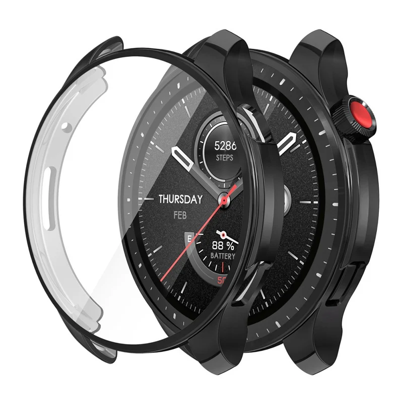 Super Gut Amazfit GTR 4 Hülle mit Displayschutz in Silikon / TPU