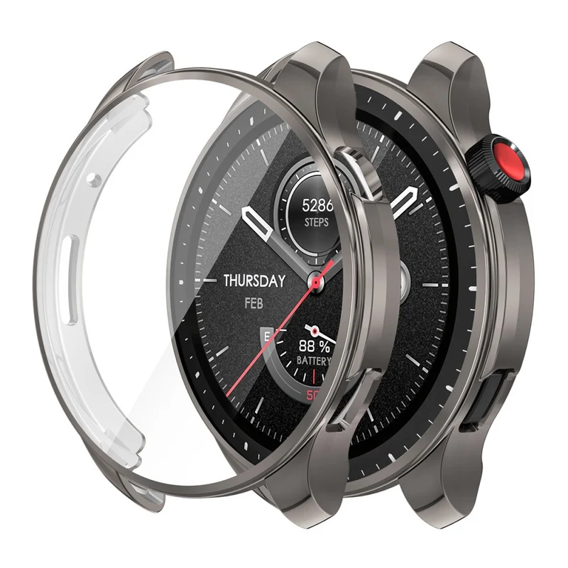 Super Gut Amazfit GTR 4 Hülle mit Displayschutz in Silikon / TPU