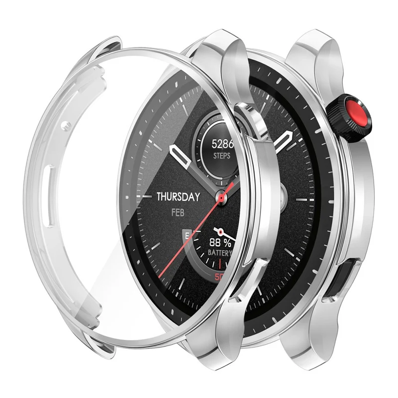 Super Gut Amazfit GTR 4 Hülle mit Displayschutz in Silikon / TPU