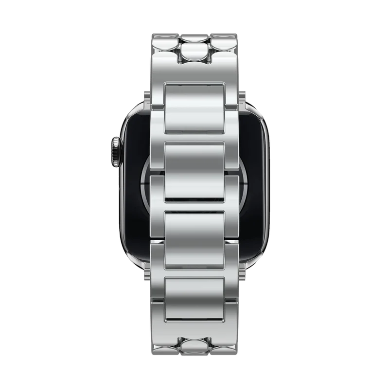 Bandz Apple Watch Stahlarmband 'Oval' (Silber)