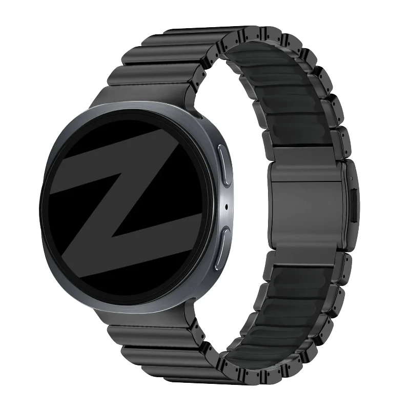 Bandz Samsung Galaxy Watch 8 - 40mm Titanarmband 'Hybrid' (Schwarz)