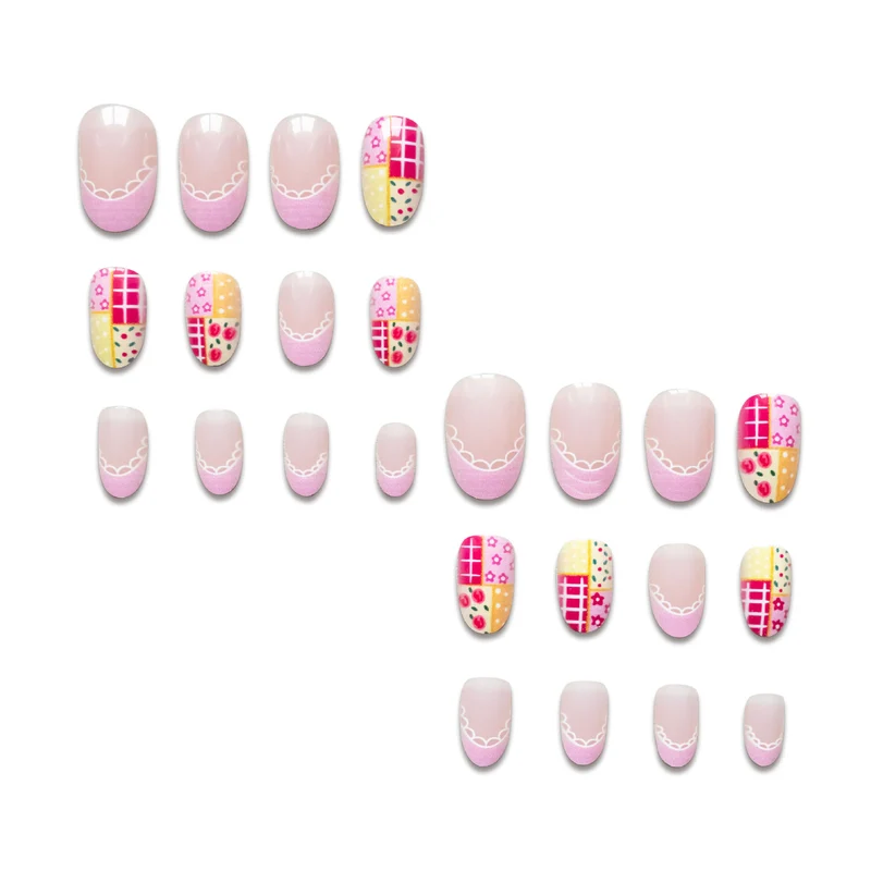 Künstlerisches Patchwork Nagelkunst Kit