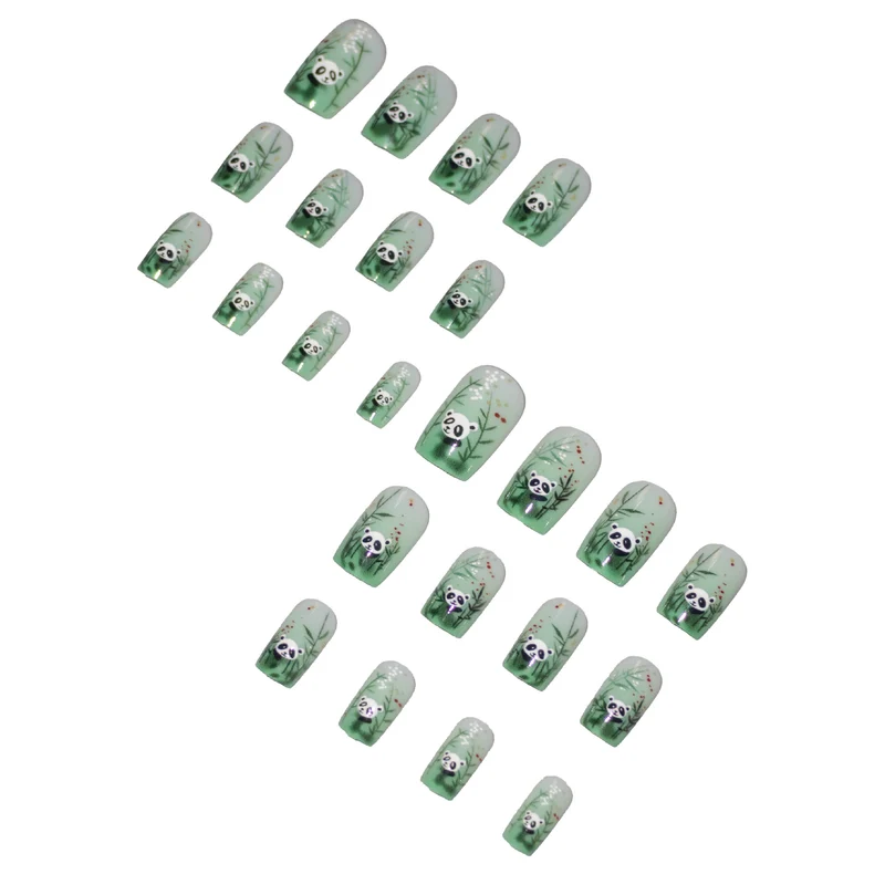 Künstlerisches Panda Nagelkunst Set