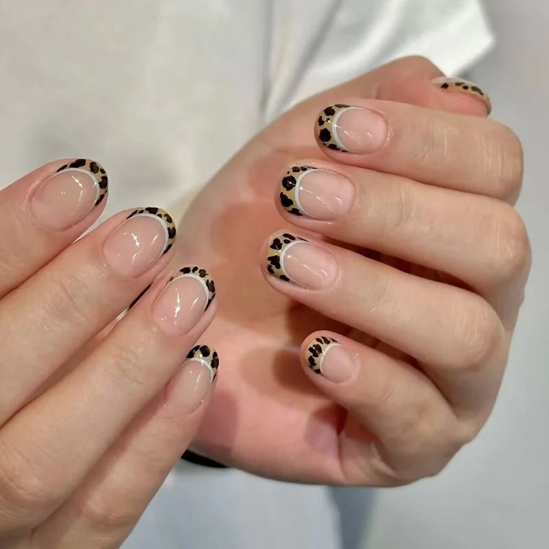 Künstlerisches Leopardenmuster Nagelkunstset