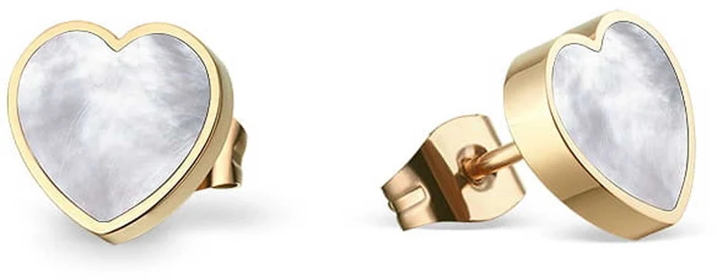 Ohrringe aus Edelstahl in Herzform - Bering Jewelry Modell: 715-27-05