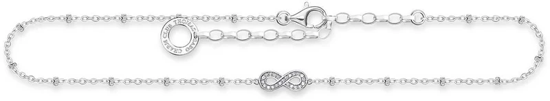 Fußkette Infinity Dots - 925 Sterling Silber