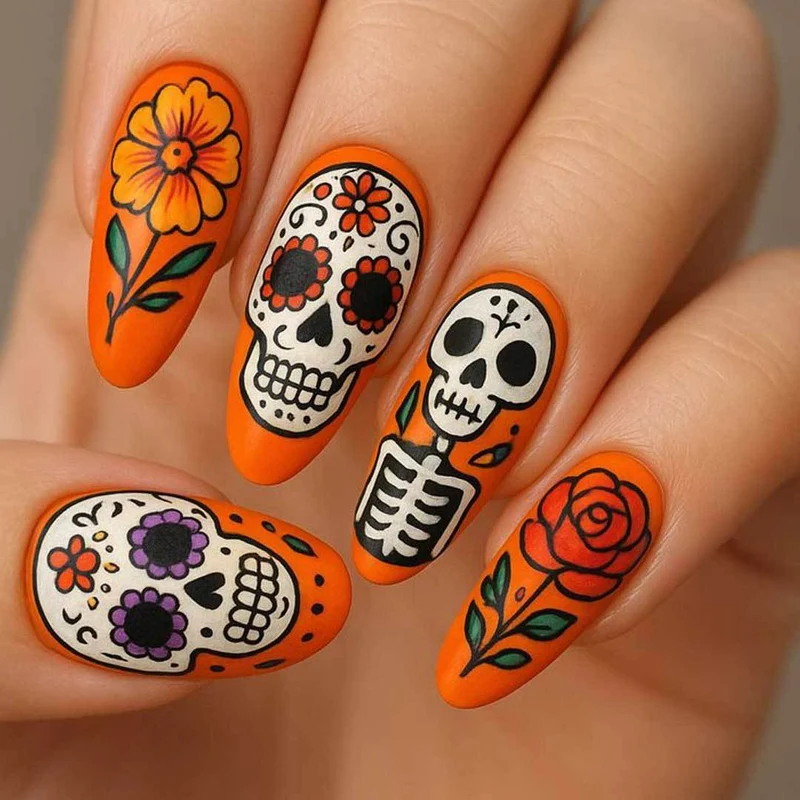 Künstlerisches Halloween Nagelkunstset