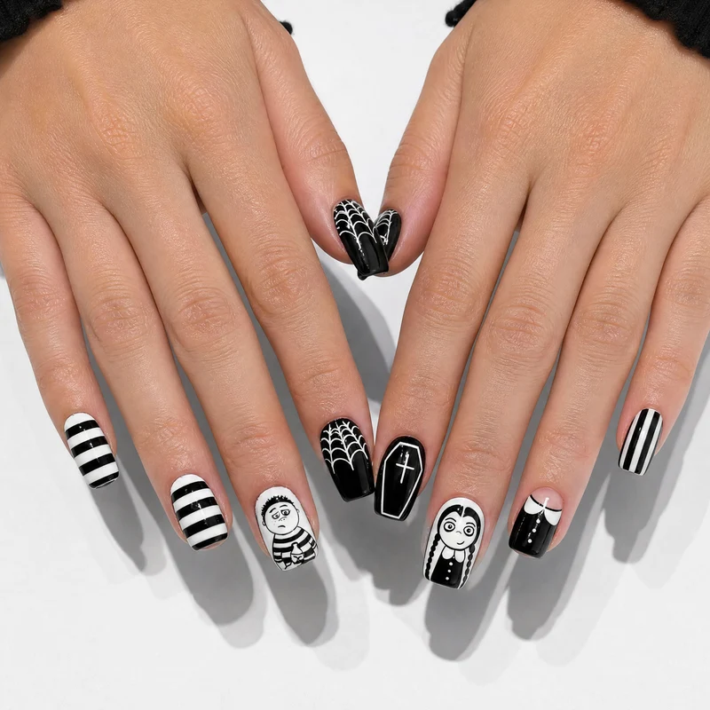 Künstlerisches Halloween Charakter Nagelkunst Set