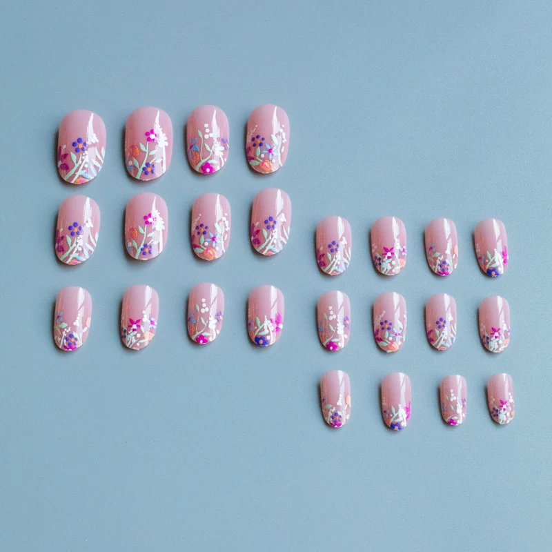 3D Blumen Acryl Nail Art Set