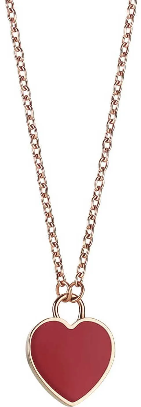 Halskette aus Edelstahl mit Herz Anhänger - Bering Jewelry Modell: 431-37-450