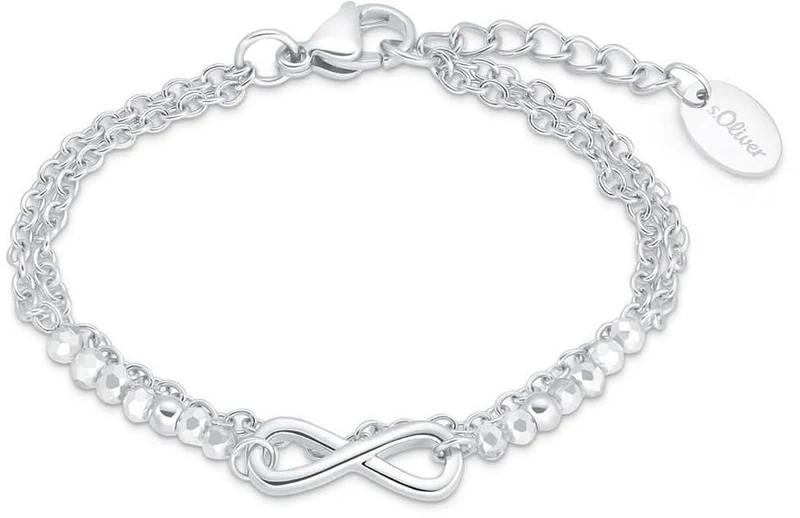 Doppelreihiges Kinderarmband mit Infinityanhänger s.Oliver 2034972