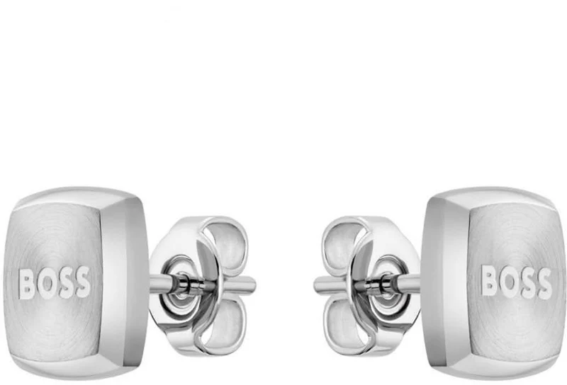 Boss Jewelry 1580473 - Herren Ohrstecker YANN mit Boss Schriftzug