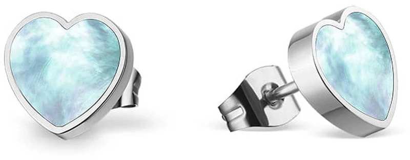 Ohrringe aus Edelstahl in Herzform - Bering Jewelry Modell: 715-17-05