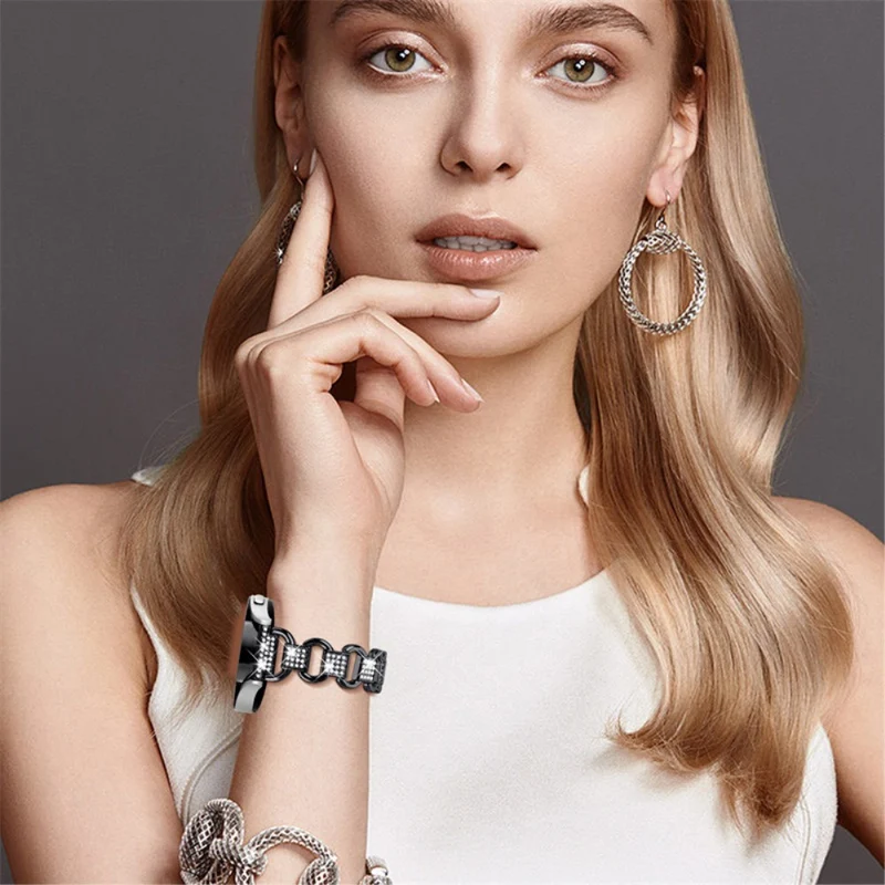 Unglaublich haltbar Universell Metall und Strass armband