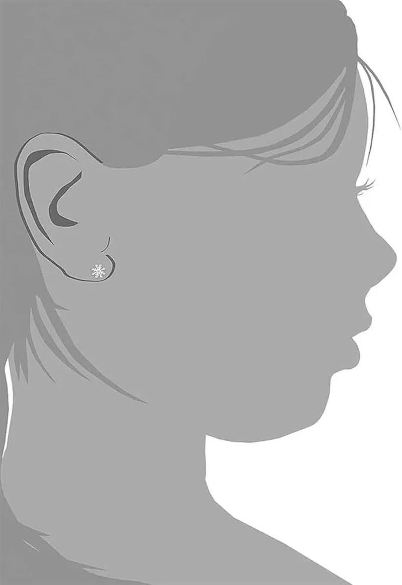 Prinzessin Lillifee 2036944 Ohrstecker Schneeflock mit Steinchen