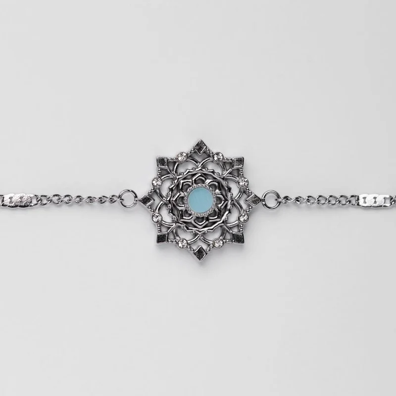 Aphonia Armband mit Schneeflocken Anhänger - Holzkern Modell: Jewelry