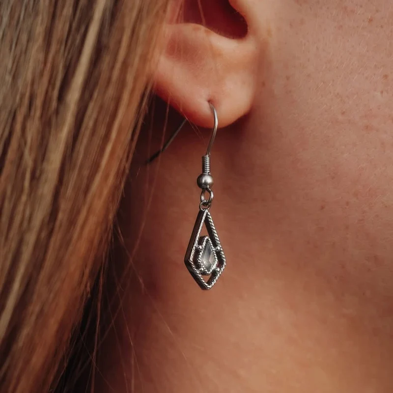 Daydreamer Ohrhänger mit Stein - Holzkern Modell: Jewelry