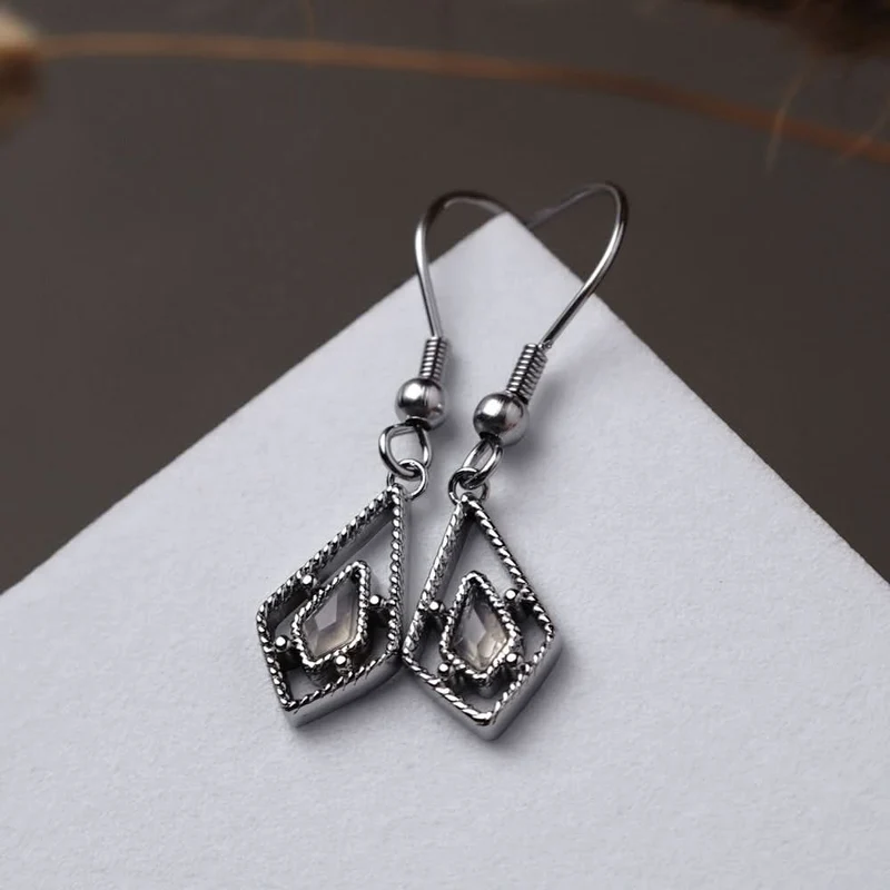 Daydreamer Ohrhänger mit Stein - Holzkern Modell: Jewelry