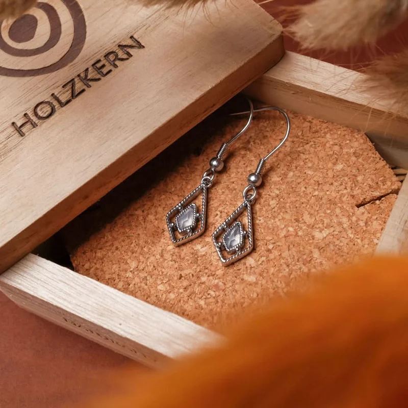 Daydreamer Ohrhänger mit Stein - Holzkern Modell: Jewelry