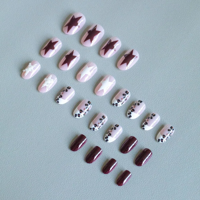 Künstlerisches Tierdruck Acryl Nagelkunst Set