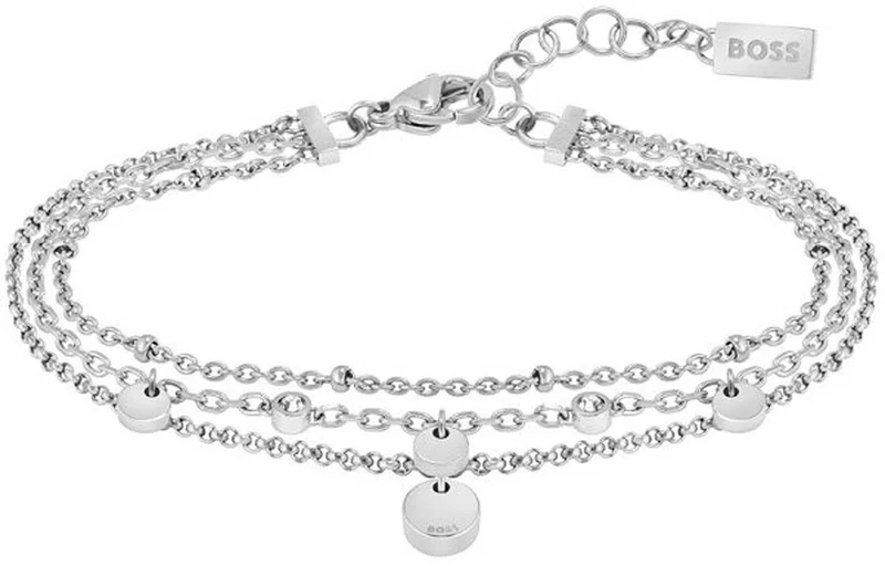 Boss Jewelry 1580331 - Mehrreihiges Armband IRIS mit Anhängern