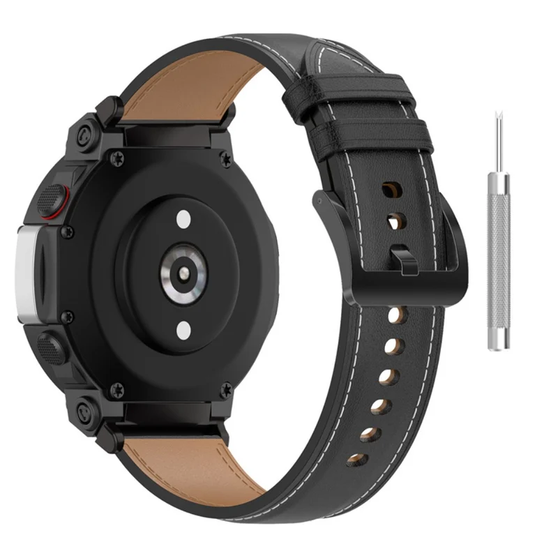 Supersauber Amazfit T-Rex 2 Echtes Leder armband