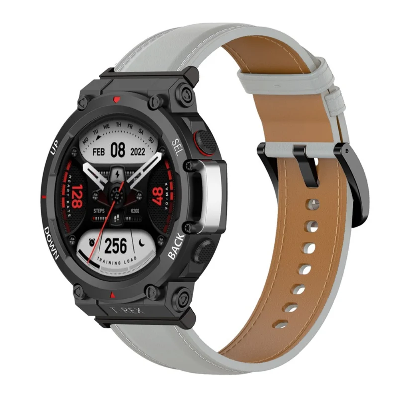 Supersauber Amazfit T-Rex 2 Echtes Leder armband