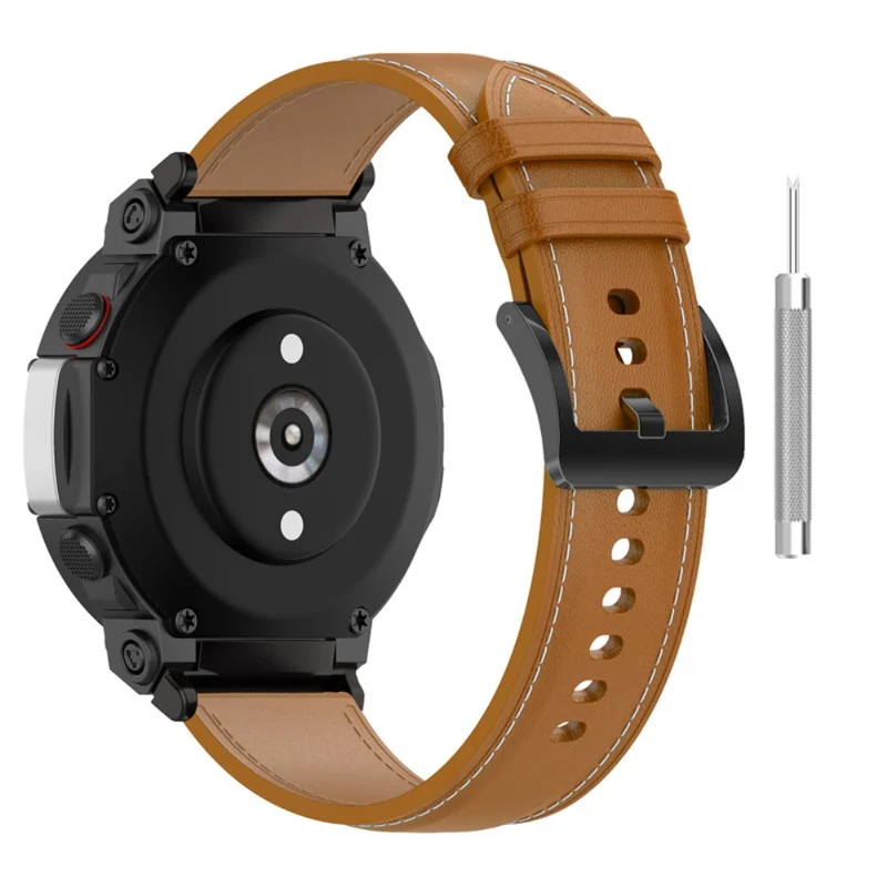 Supersauber Amazfit T-Rex 2 Echtes Leder armband