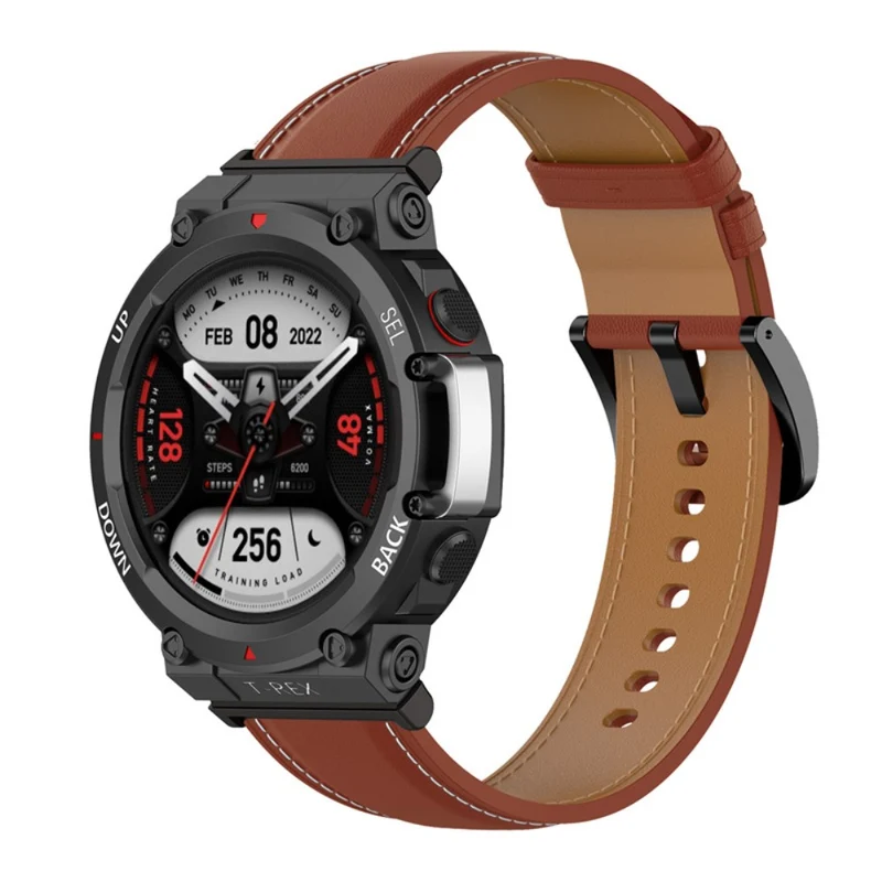 Supersauber Amazfit T-Rex 2 Echtes Leder armband