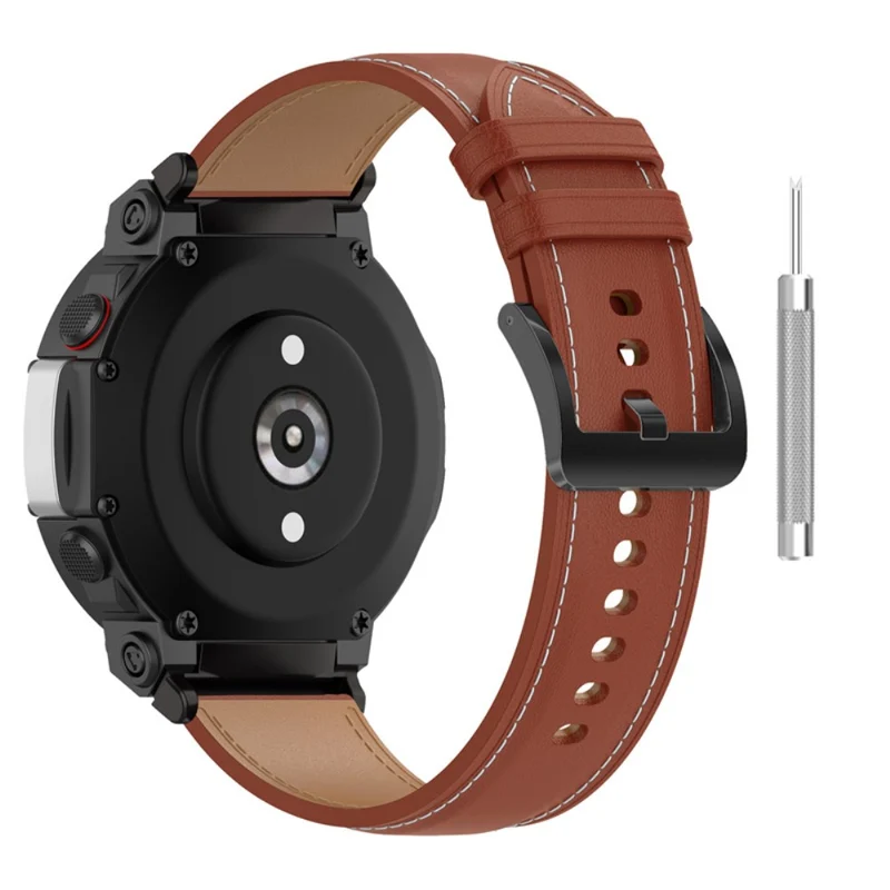 Supersauber Amazfit T-Rex 2 Echtes Leder armband