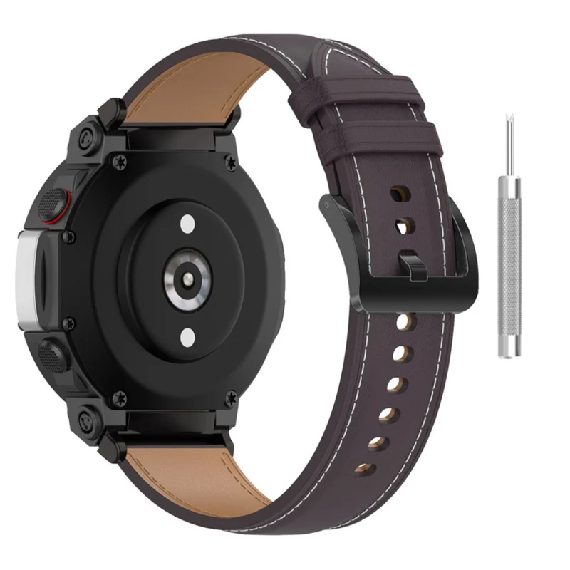 Supersauber Amazfit T-Rex 2 Echtes Leder armband