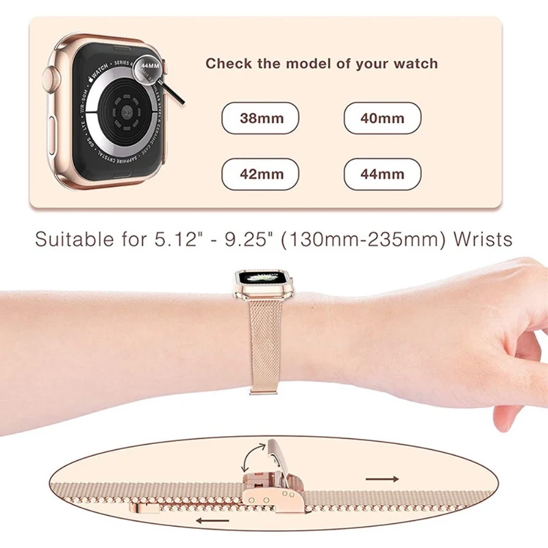 Modisch Universell Apple Metall, Plastik und Strass armband