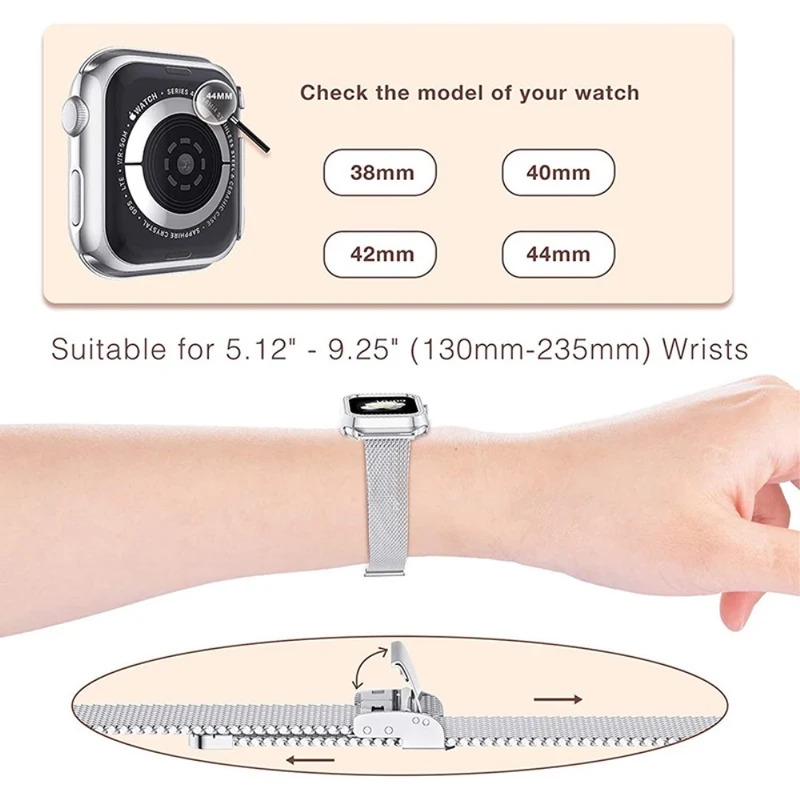 Modisch Universell Apple Metall, Plastik und Strass armband
