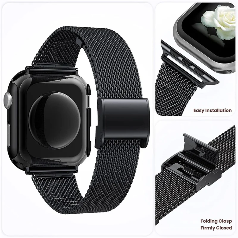 Modisch Universell Apple Metall, Plastik und Strass armband