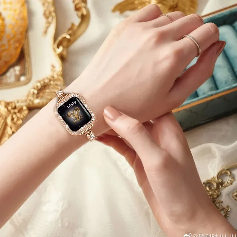 Super gut Universell Apple Metall und Strass armband
