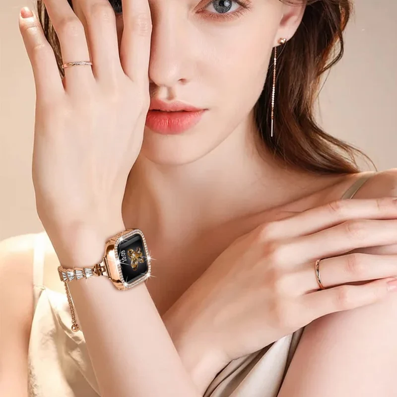 Super gut Universell Apple Metall und Strass armband