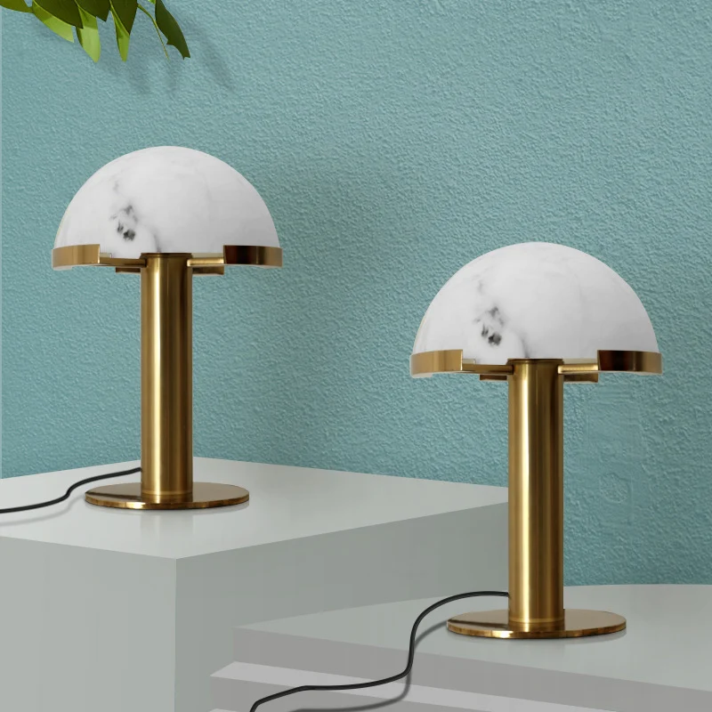 Moderne Marmorkuppel Tischlampe