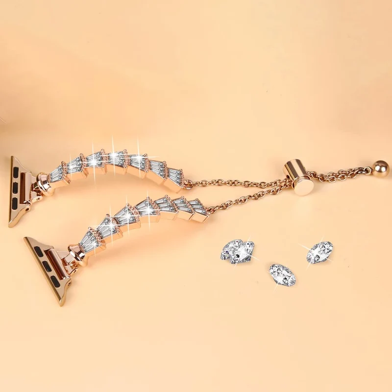 Brillant Universell Apple Metall und Strass armband