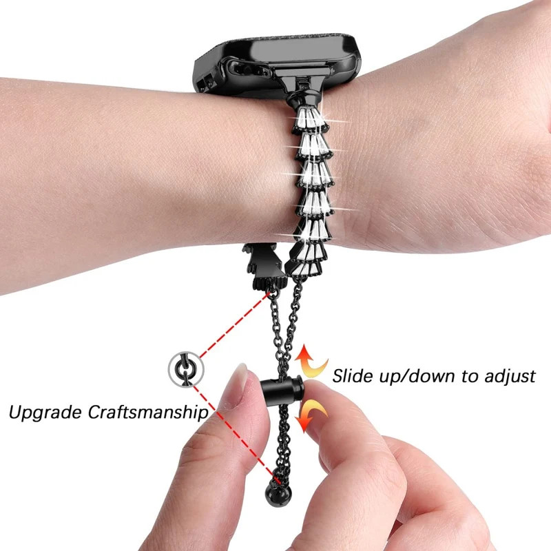 Brillant Universell Apple Metall und Strass armband