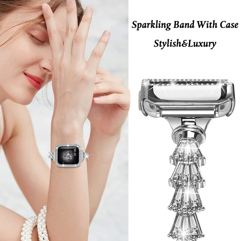 Brillant Universell Apple Metall und Strass armband
