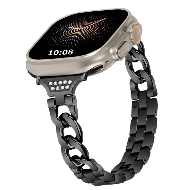 Auffallend gut Universell Apple Metall und Strass armband