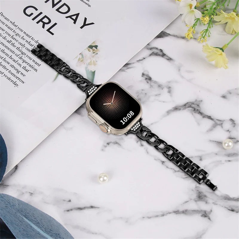 Auffallend gut Universell Apple Metall und Strass armband