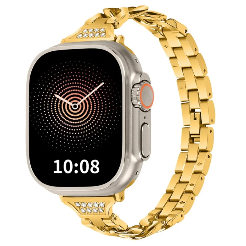 Auffallend gut Universell Apple Metall und Strass armband