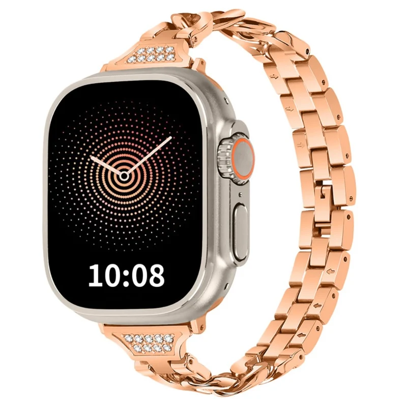 Auffallend gut Universell Apple Metall und Strass armband