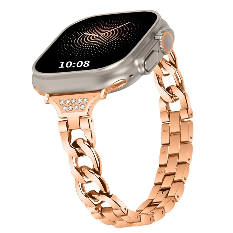 Auffallend gut Universell Apple Metall und Strass armband