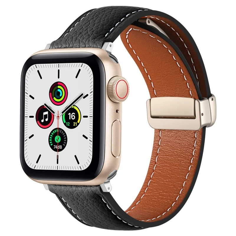 Modisch Universell Apple Echtes Leder armband