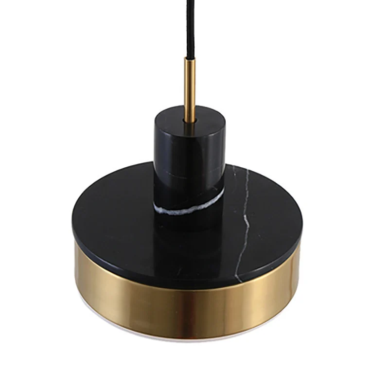 Moderne Marmor- und Goldpendelleuchte