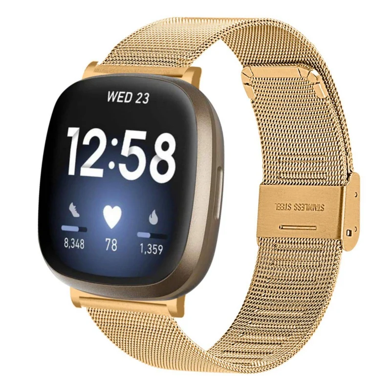Entzückend Fitbit Sense 2 / Fitbit Versa 4 Metall armband