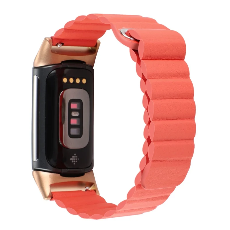 Super sympathisch Fitbit Charge 5 Echtes Leder armband