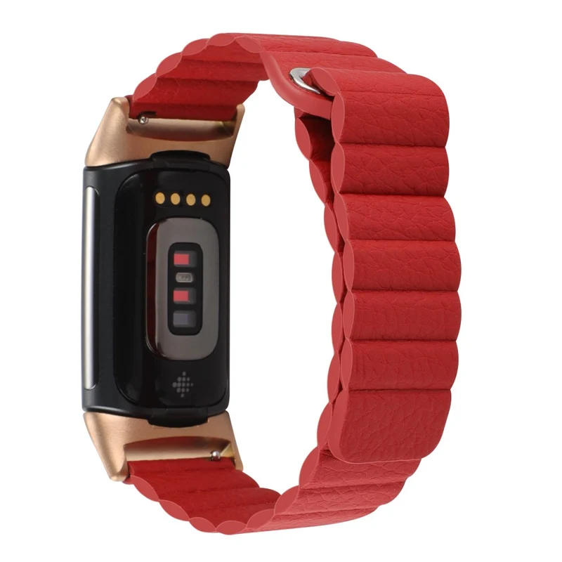 Super sympathisch Fitbit Charge 5 Echtes Leder armband